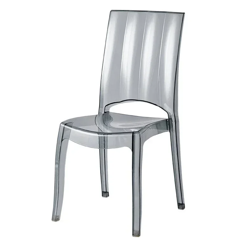 Nordic transparent chair acrylic c hair designer light luxury backrest household plastic dining