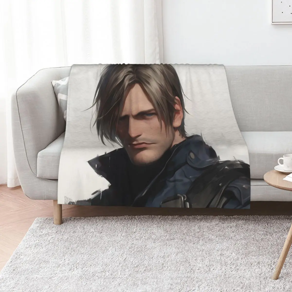 Leon Kennedy - 10 Throw Blanket halloween Sofa Quilt Thins Luxury Designer Luxury St Shaggy Blankets