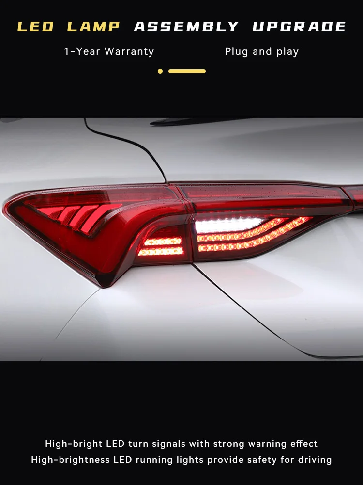 Car Lights for Toyota Avalon 2019-2023 Full LED Auto Taillights Upgrade High Configure Design Dynamic Rear Lamp Accessories