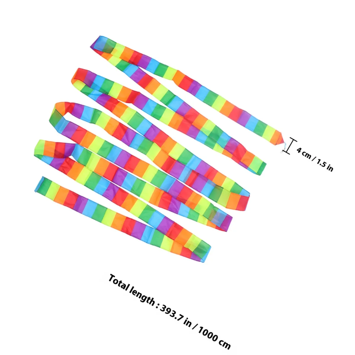 Cola de cometa colorida de 10M para volar al aire libre, cinta flotante, cometas para truco acrobático, colas de arco iris grandes y enormes de 15M