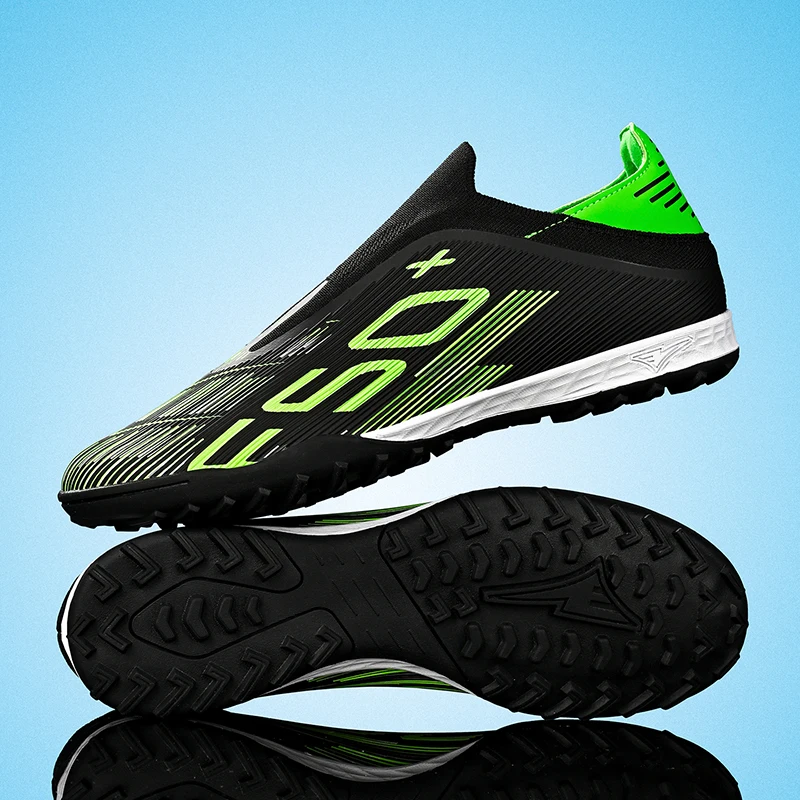 High Performance AG FG Football Boots PU Hybrid Fabric Upper TPU Strong Grip Sole Cost-effective Men Women Grass Football Shoes