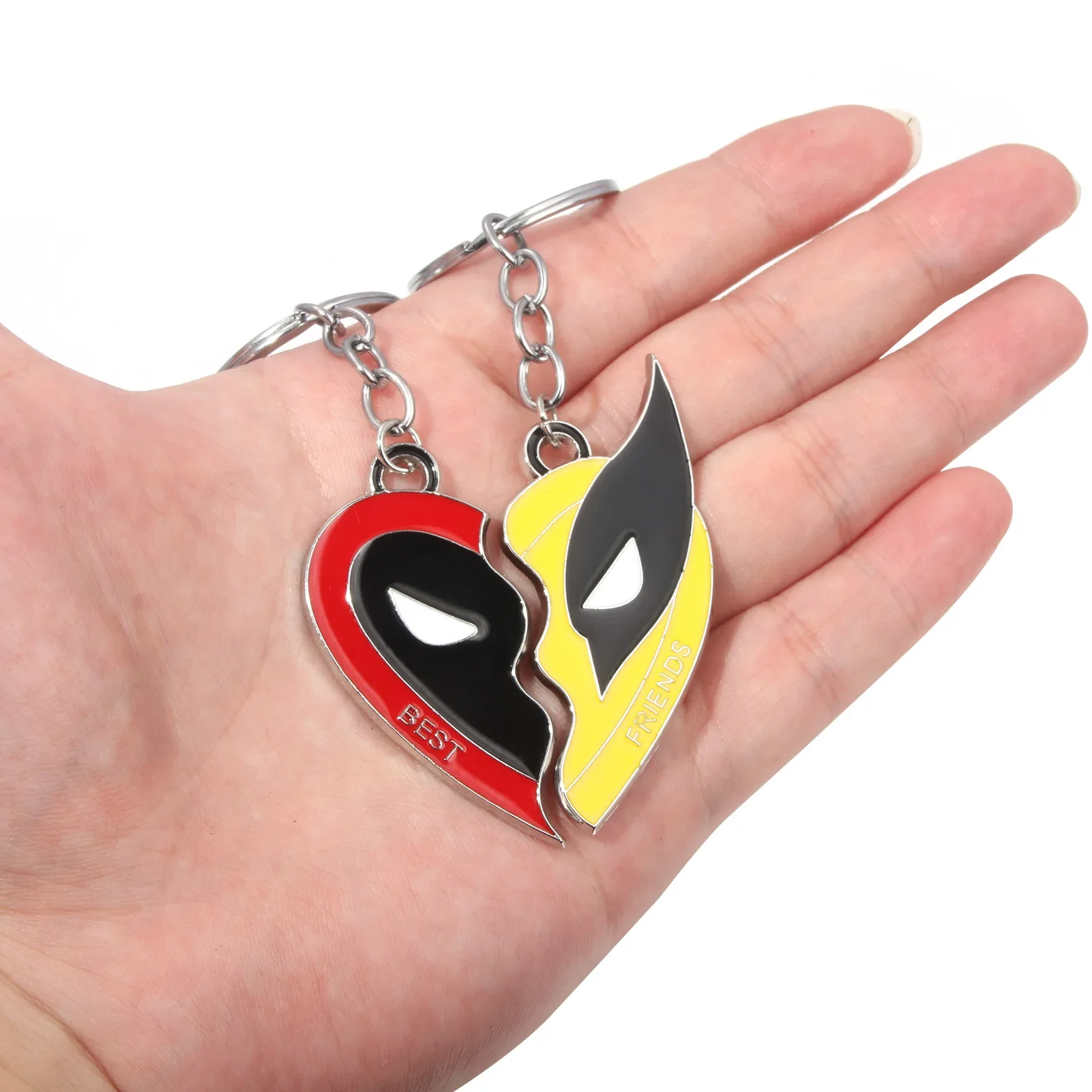 Pendentif porte-clés Disney Anime Deadpool, décoration de film créatif, collier Rick Wolverine, cadeau surprise pour meilleur ami, vacances