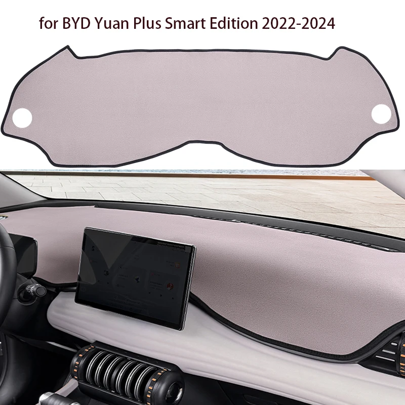 

Фланелевой антибликовый коврик для приборной панели для BYD Yuan Plus Smart Edition 2022-2024 — нескользящий солнцезащитный козырек и декор интерьера