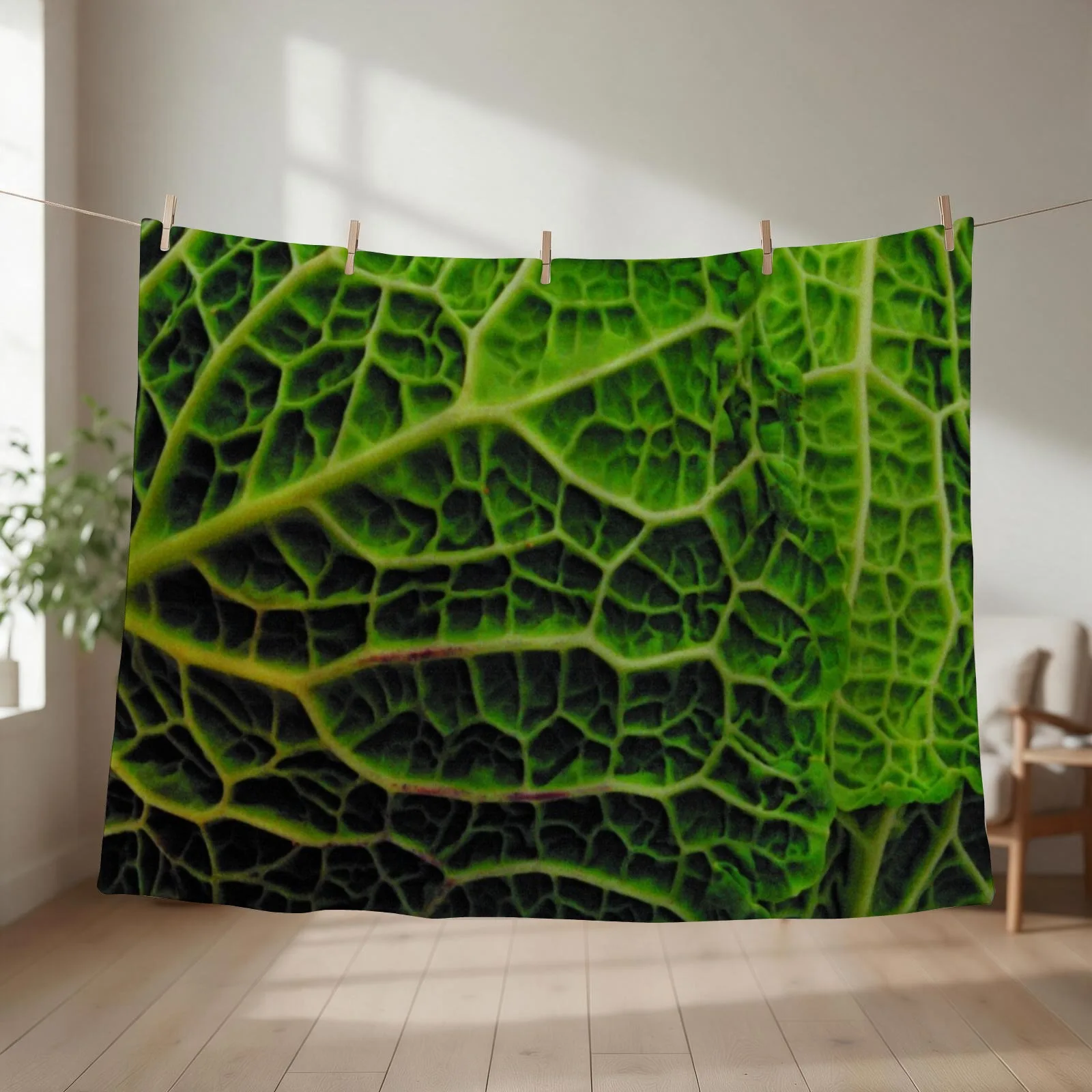 CABBAGE Throw Blanket couch cozy soft plush fuzzy picnic outdoor blanket