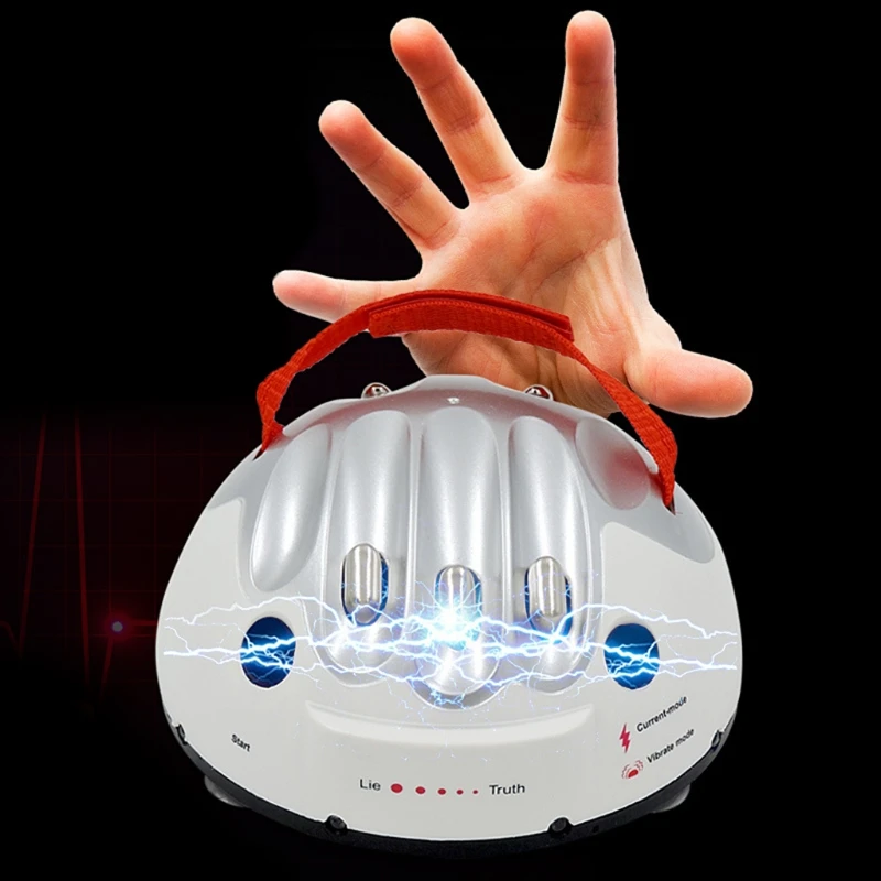  Upgrade Micro Electric Shocking Lie Detector, Tricky Novelty Polygraph Truth Tester for Family Partys Joke Game