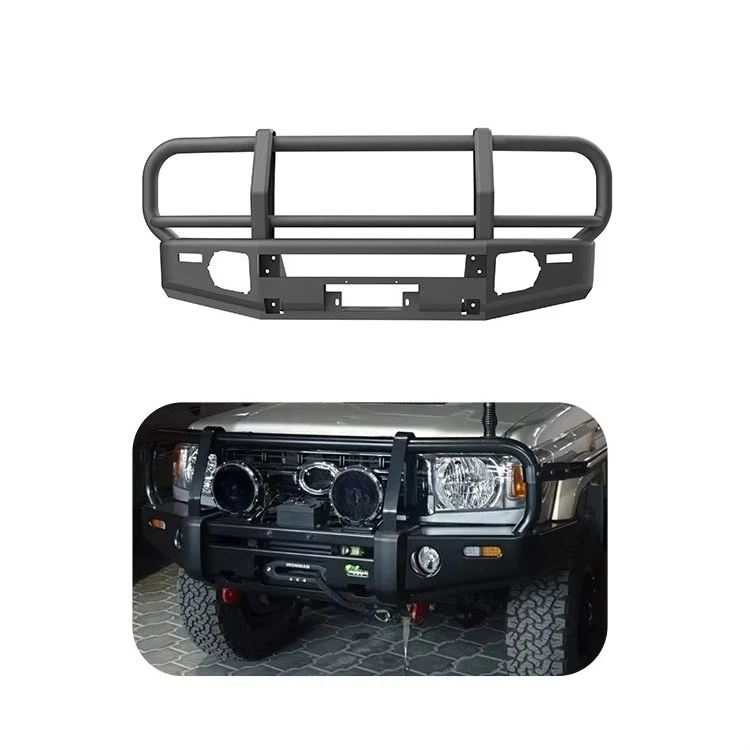 for Toyota LC71-79 Front Bumper Bull Bar 4x4 Off-road Pickup Steel Guard Front Bumper with Winch Bracket