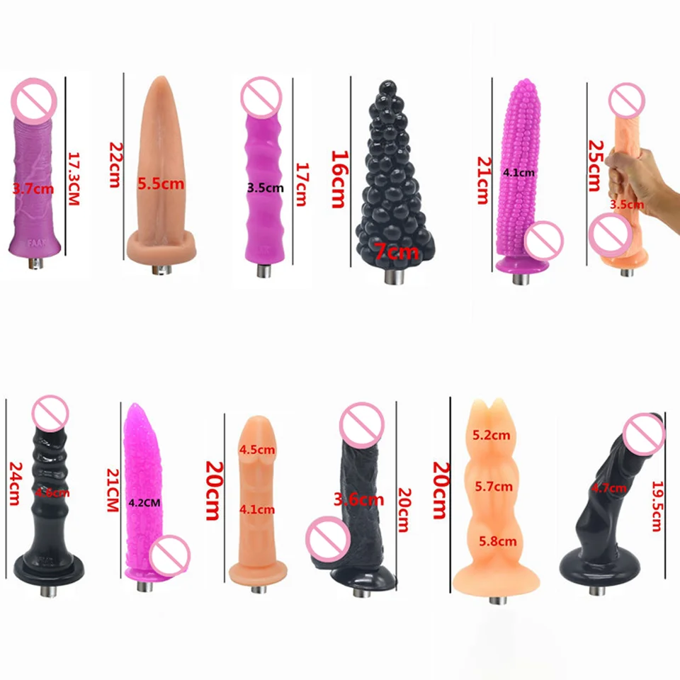 ROUGH BEAST Traditional Sex Machine Attachment for Women 3XLR 3PRONG Attachment Dildo for Sex Masturbation Love Machine Sex Toy