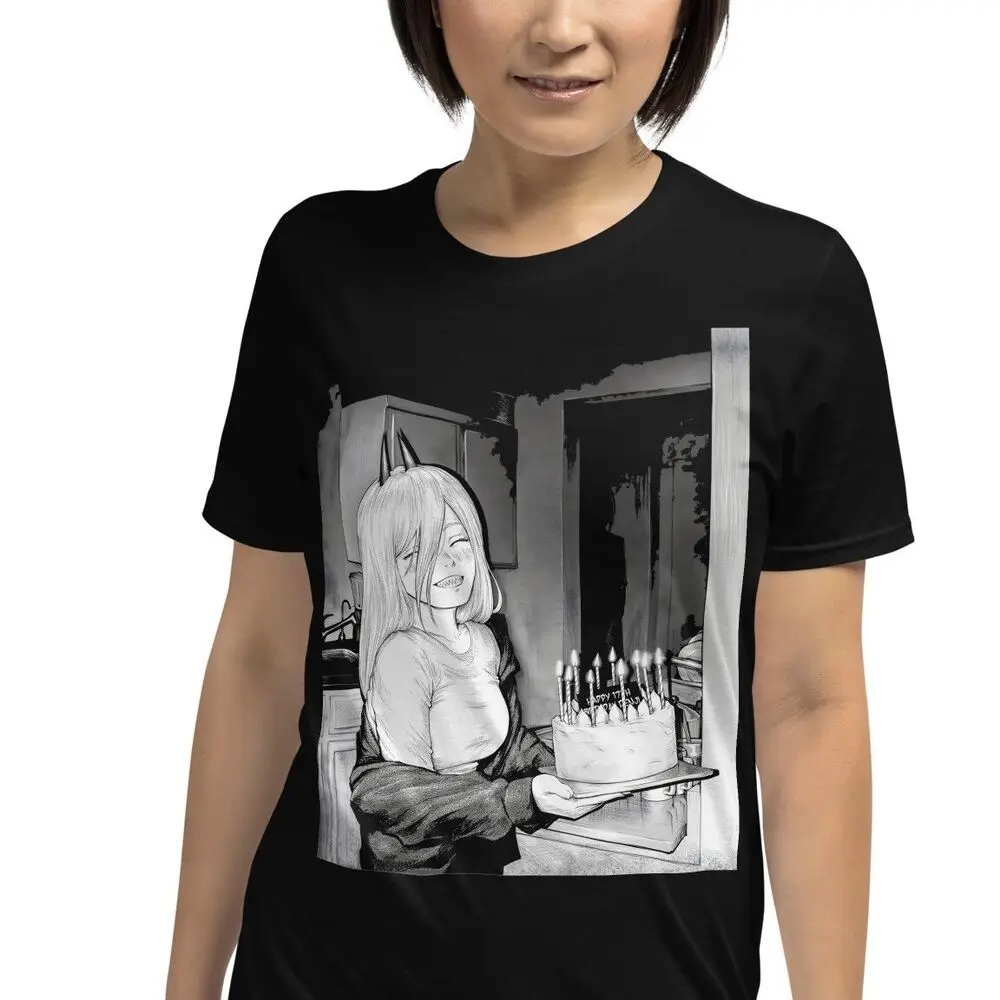 Anime Devil Girl Horror Creepy Goth Short-Sleeve Unisex T-Shirt