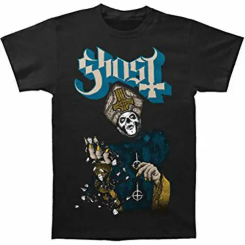 Officially licensed Ghost Papa Of The World Mens Black T Shirt Ghost Band Tee