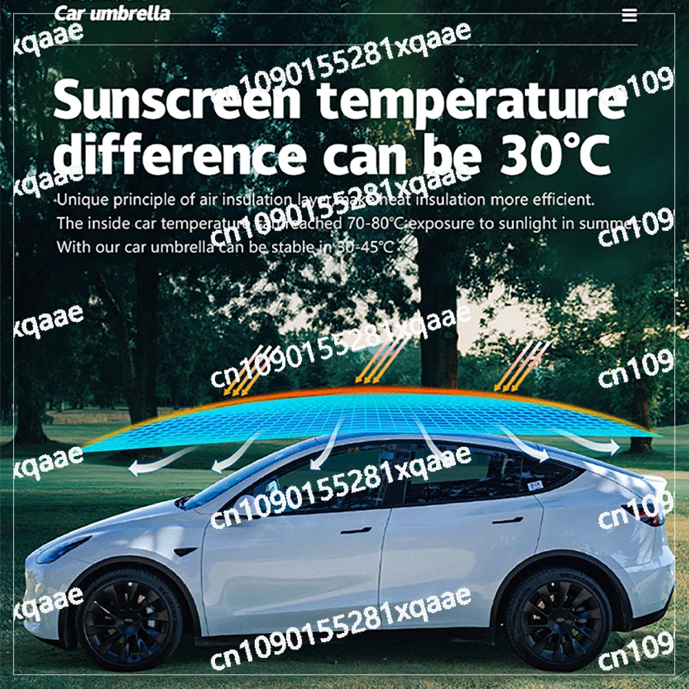 Automatic Umbrella, Car Sunshade, Summer Car Roof Umbrella