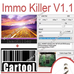 ImmoKiller V1.10 New IMMO Off Software v1.1 Immo Killer ECU Programmer Tool for Car Repairing Passing Virigining the Immobilizer