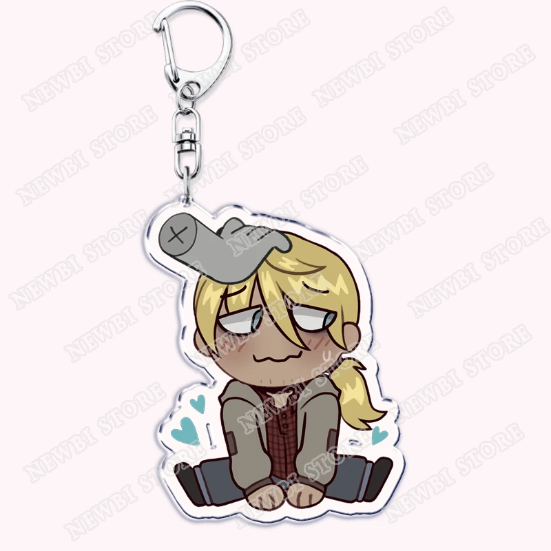 Hot Btd Game YKMET Boyfriend To Death Keychain for Accessories Pet Strade Ren Gatobob Lawrence Keyring Jewelry Fans Gamers Gifts