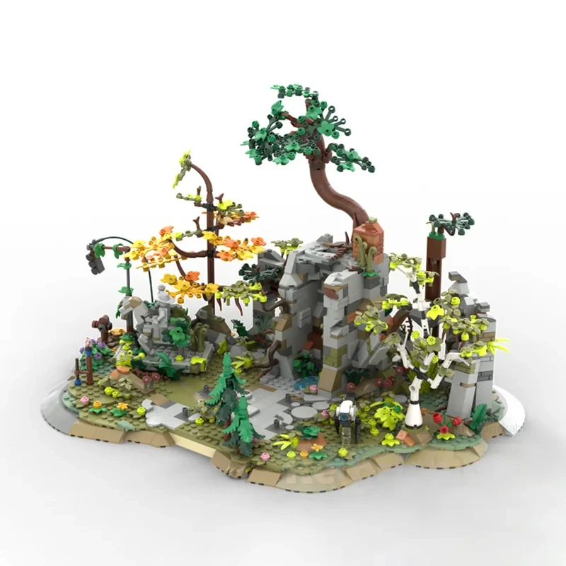 

1682 шт. MOC знаменитая ТВ-драмная сцена Ташень, модель руинов, сделай сам, сборка, строительные блоки, игрушки, детский подарок на день рождения