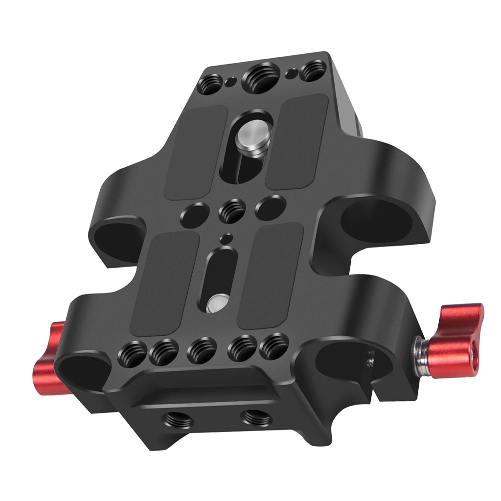 Universal Kamera Grundplatte Schulter Rig 15mm Stange Clamp Quick Release Adapter für Sony DSLR Käfig Vlog Schulter Unterstützung System – Detail 16