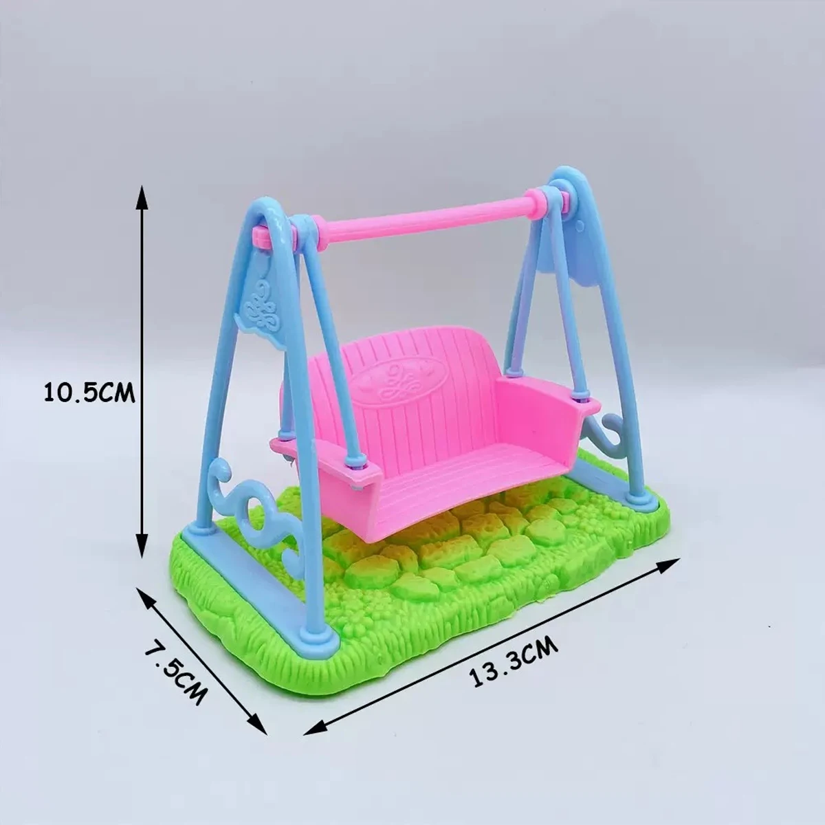 Set da gioco per bambole da ragazzo posabili multi-giunto da 12 pollici con altalena staccabile, cavallo a dondolo, passeggino e completo - Infermiamento e cura realistici