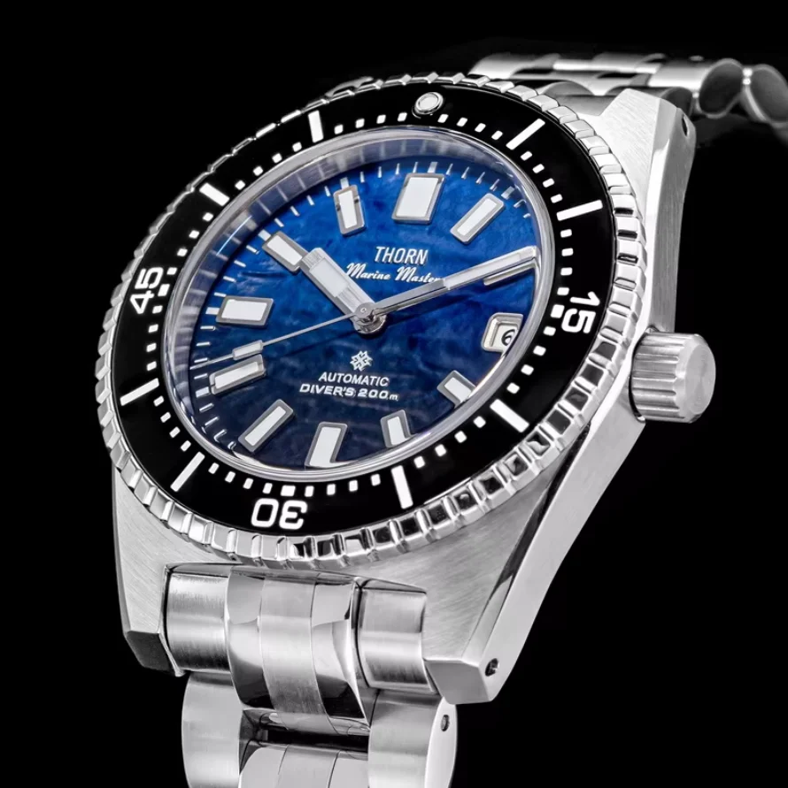 

THORN Men Automatic Watch 40MM Mechanical Wristwatch Diver 20ATM Waterproof C3 Luminous Sapphire Mirror NH35 Ceramic Bezel