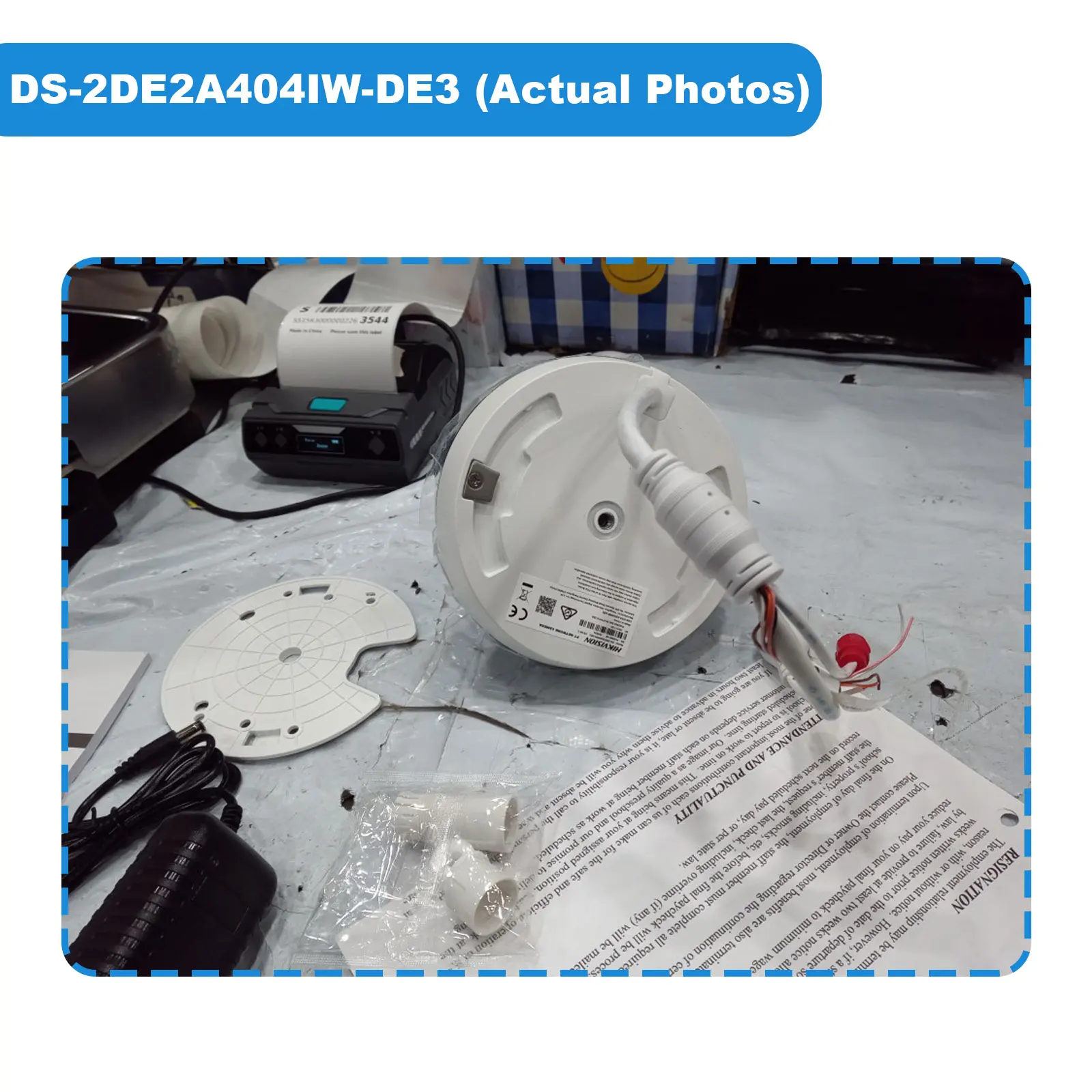 Hikvision Used Open-Box PTZ IP Camera DS-2DE2A404IW-DE3 4MP 4X Zoom Network POE Mini Camera Dome H.265 WDR CCTV Surveillance