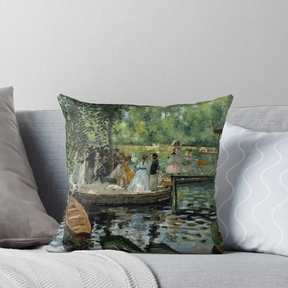 La Grenouillère by Auguste Renoir Throw Pillow Decorative Cushions For Luxury Sofa covers for pillows pillow