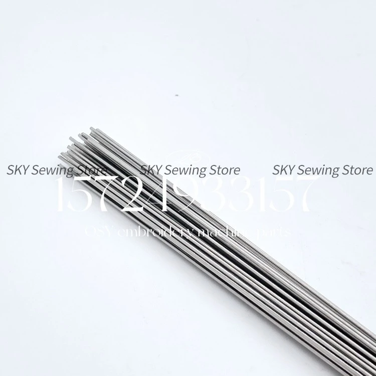 10PCS Threading Needle 47cm Clamp Assembly Threading Pins Alarm Head Windproof Tube Thread Needle Stainless Computer Embroidery