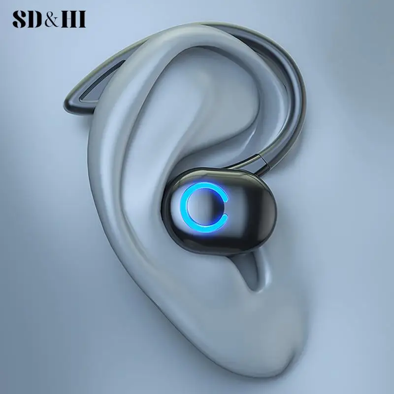 W6 Wireless Bluetooth Earphones Sports Running Headset Wireless Single Ear Headphones HiFi Stereo Noise Reduction Music Headset