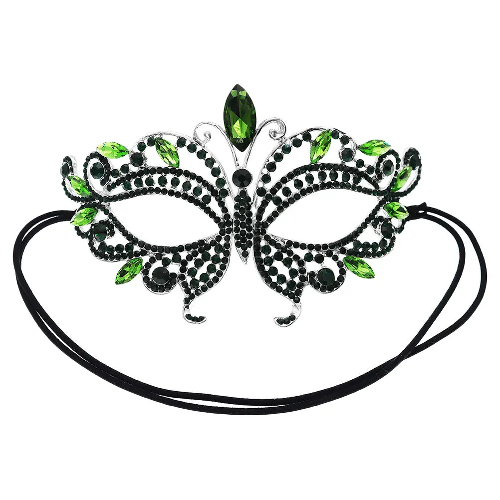 Frauen Halloween Strass Prinzessin Halbmaske Langlebige Maskerade Maske für Party Cosplay Halloween Masken für Frauen