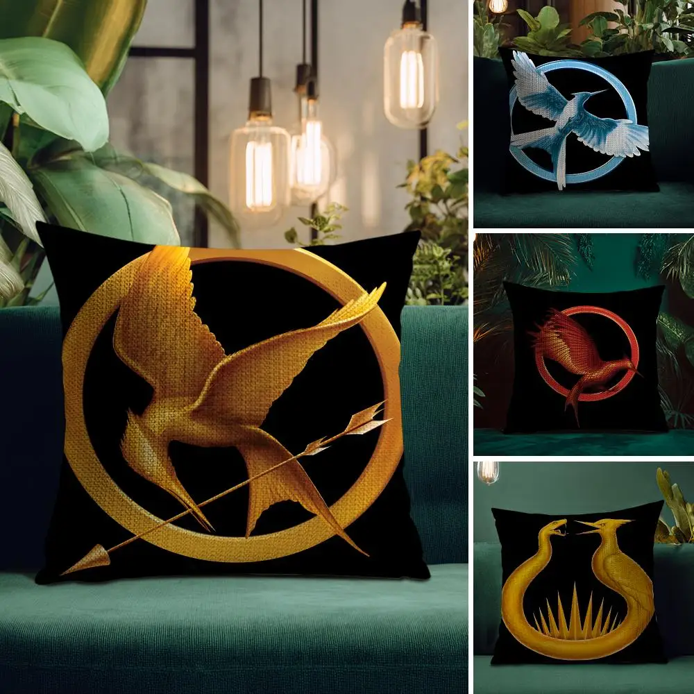 Movie The H-Hunger Games Cushion Cover Organic Linen Square Pillow Case Durable Non-Allergenic And Kind To Skin