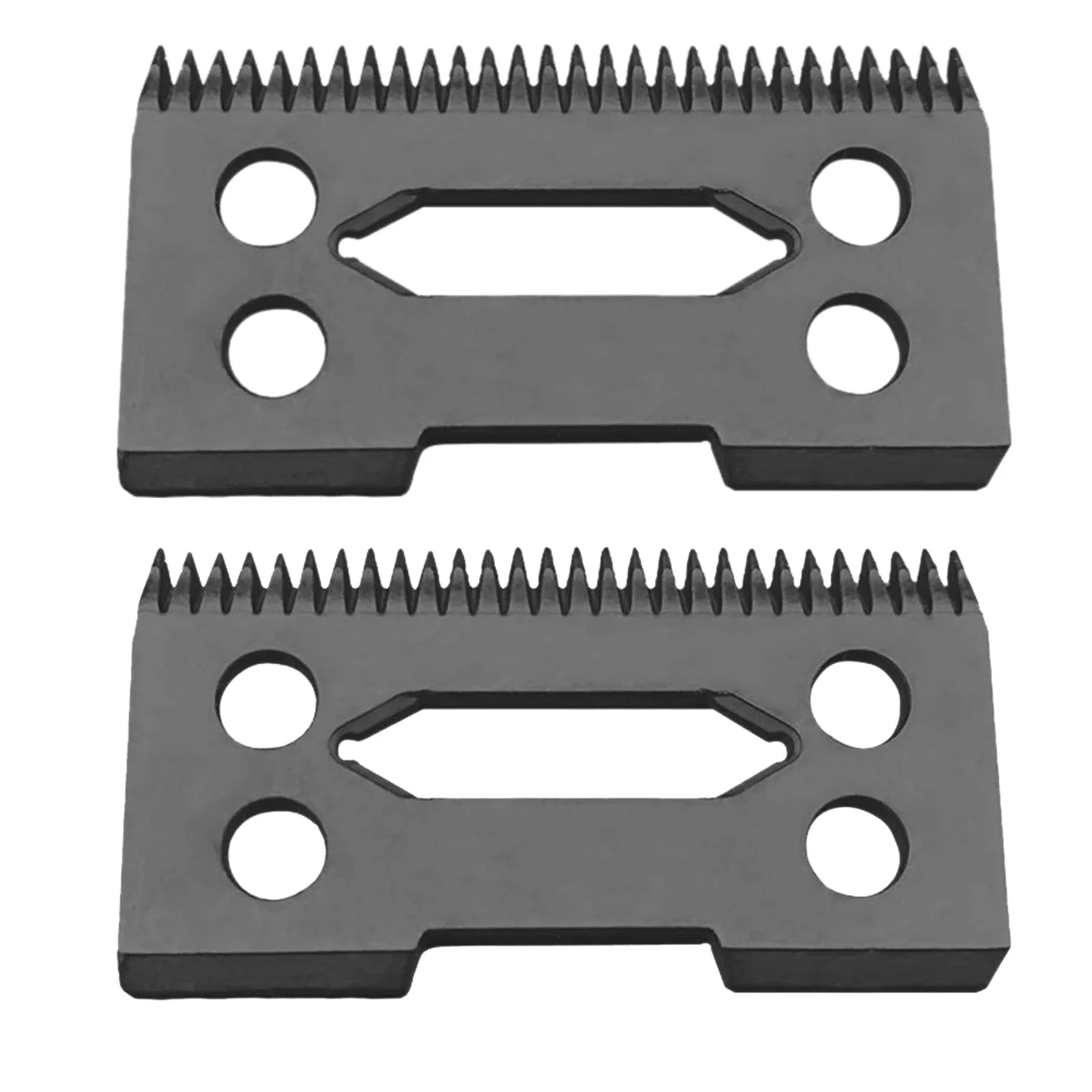 Cortador De Substituição De Lâmina De Cerâmica, 28 Dentes, Clipper De 2 Furos, Preto, 2 Pcs