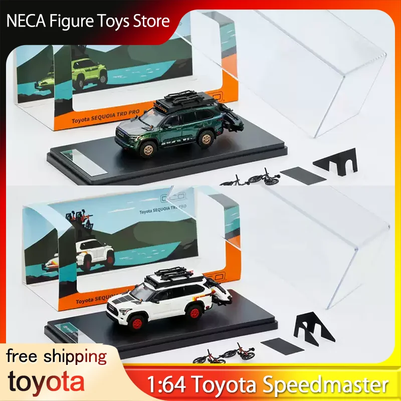 

Gcd 1:64 Toyota Speedmaster Redesigned Off-Road Vehicle Camping Tent Bicycle Model Simulation Alloy Car Desktop Car Model Toys