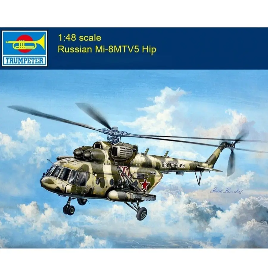 

05853 Trumpeter 1:48 Russian Mi-8MTV5 Hip Helicopter Assembly Model Kit