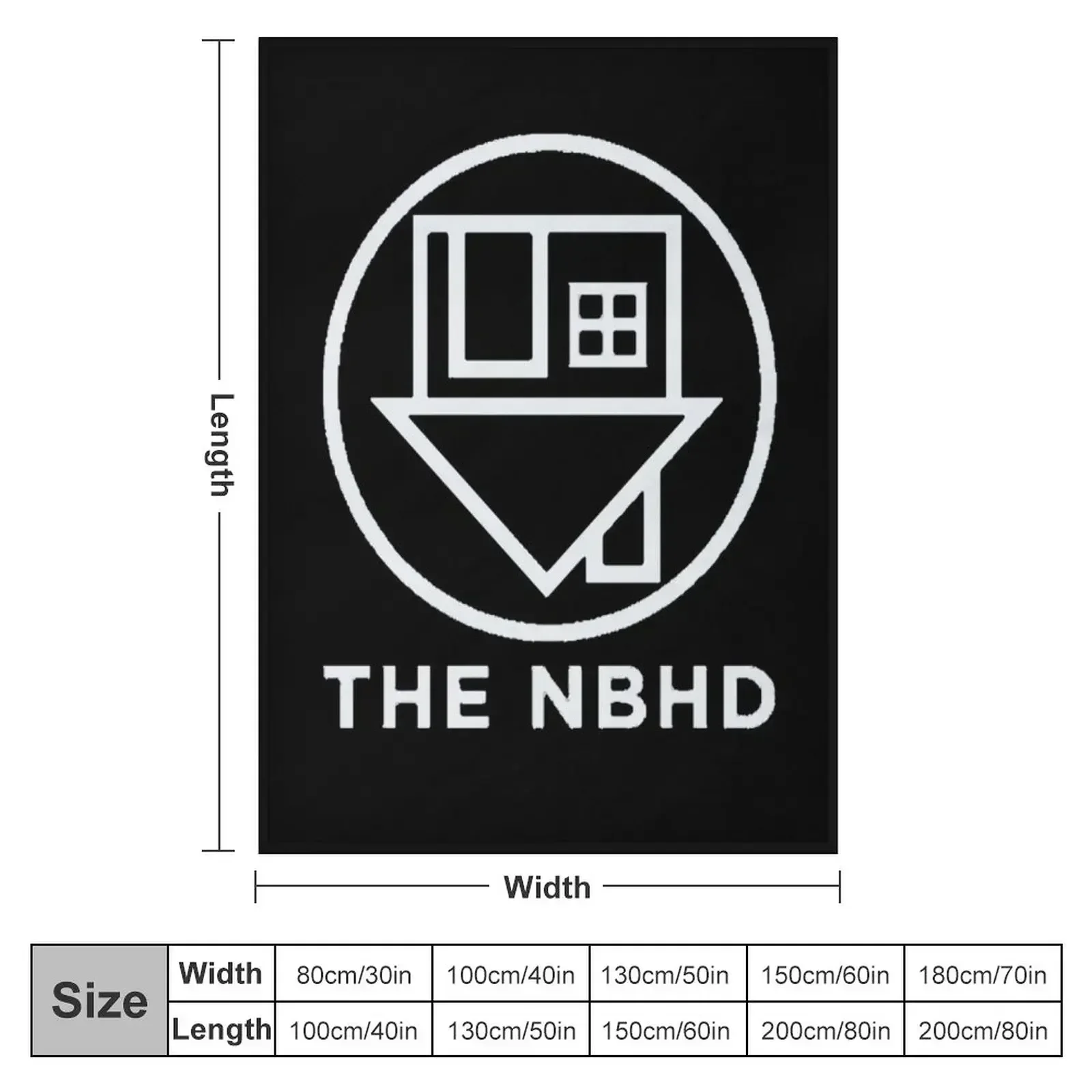 The Neighbourhood rock band Throw Blanket couch cozy soft plush fuzzy picnic outdoor blanket