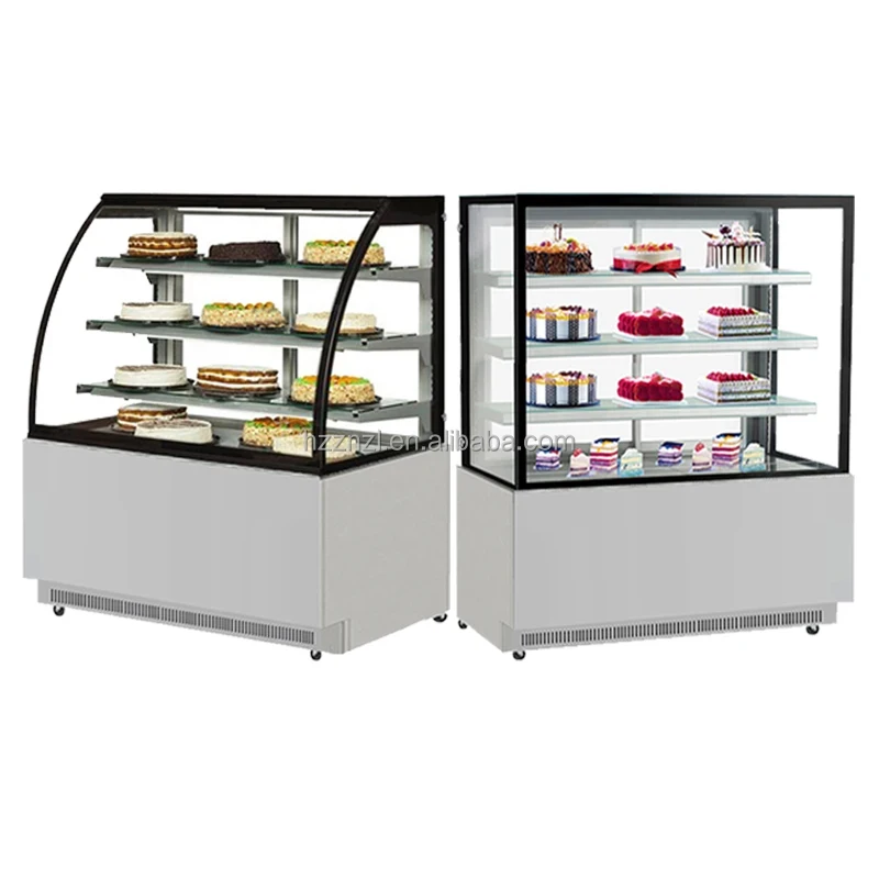 custom.Cake Showcase Bakery Showcase  Glass  Refrigerator Refrigeration Equipment Cooler   Chiller Freezer