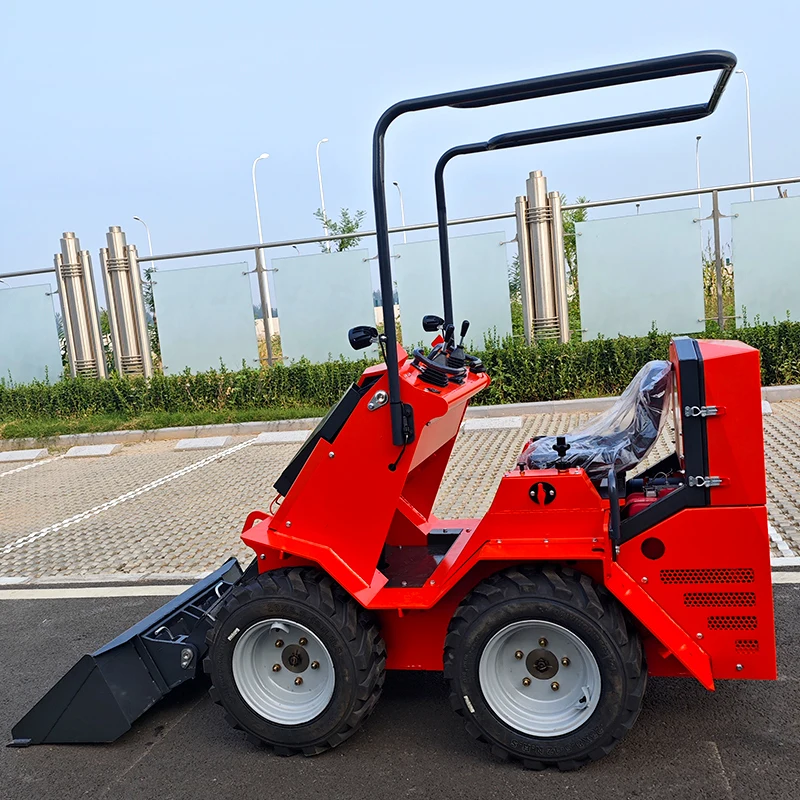 Customized China skid steer loader epa euro5 infront pallet fork mini skid steer loader