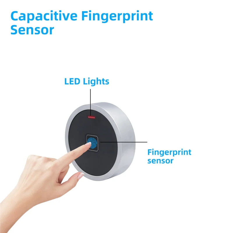 

【HOT】Round Style Integrated EM RFID Door Access Control Waterproof Metal Unlock Fingerprint/Pin Code Anti-Tamper Alarm