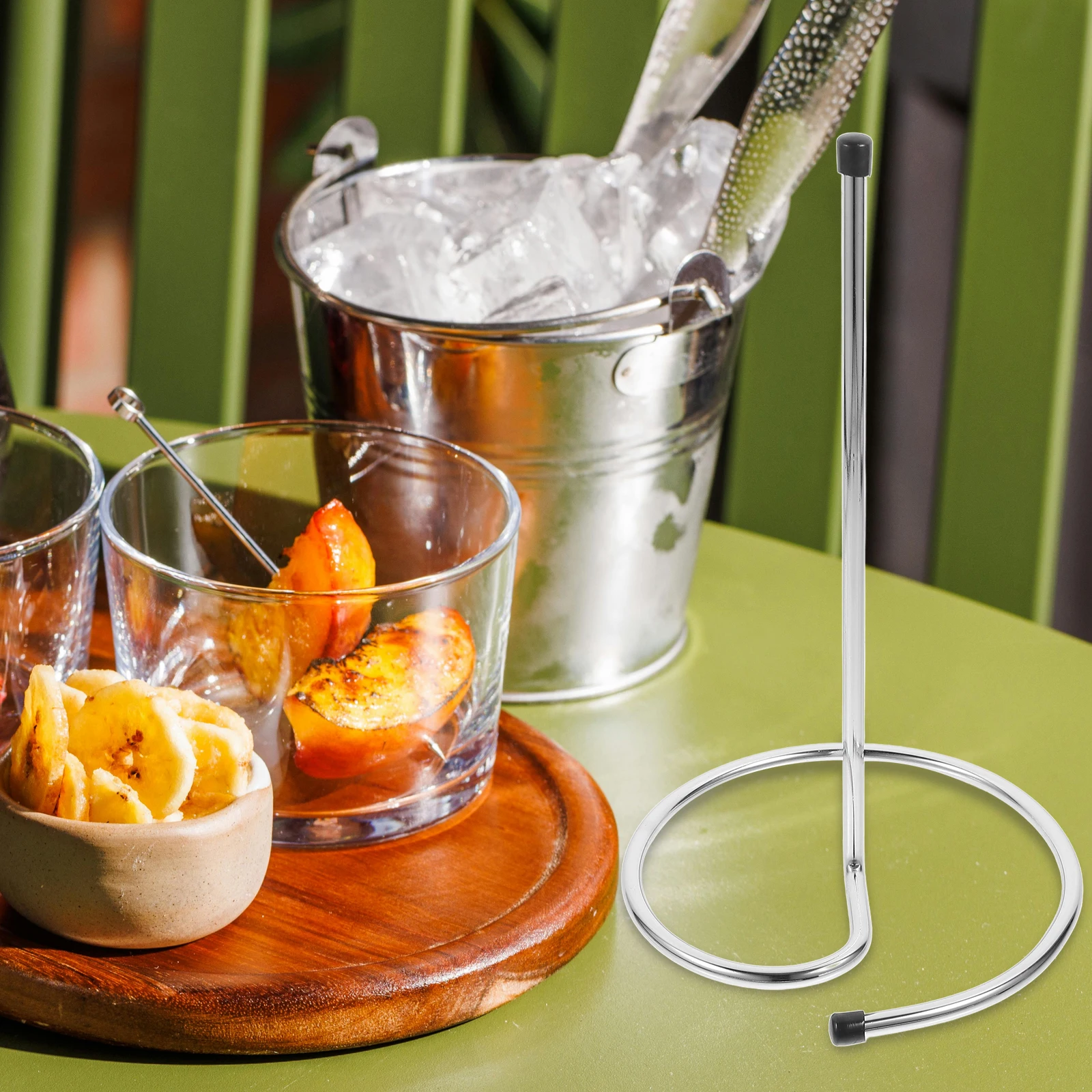 

Wine Decanter Drying Space Saving Countertop Holder For Glass Carafe Bottle Dryer Stand Bar Hotel Restaurant Use