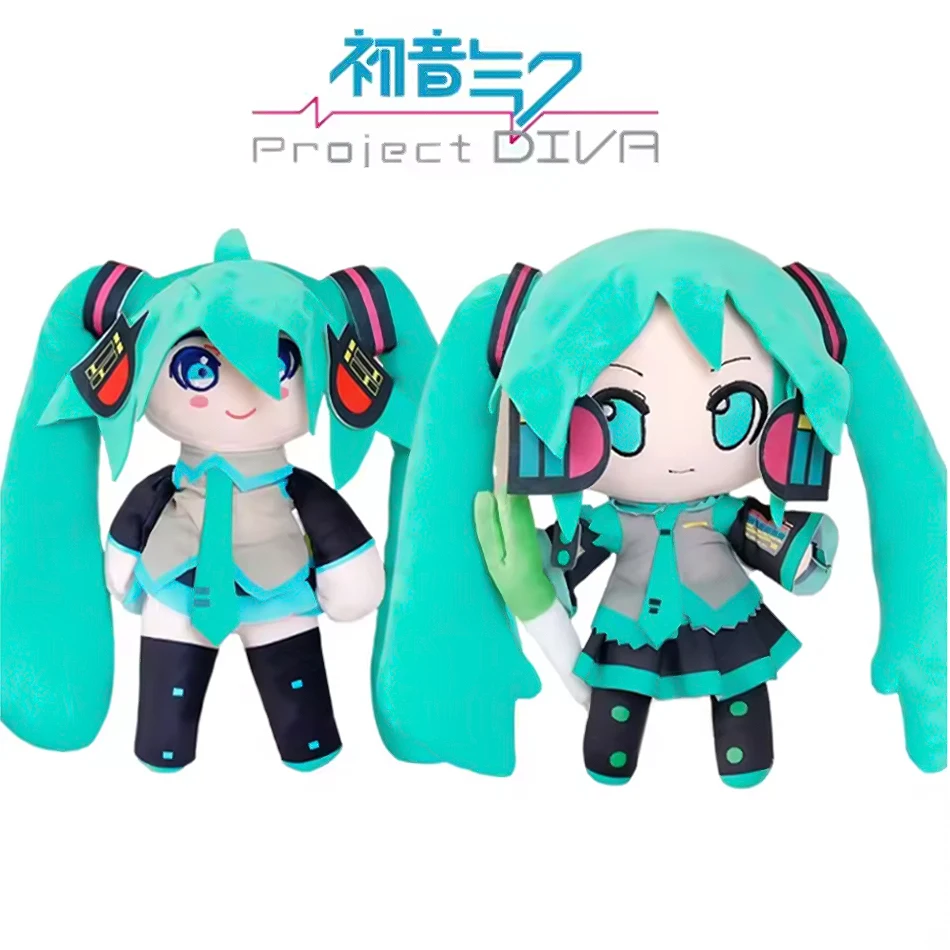 

25cm Japanese Anime Hatsune Miku Plush Stuffed Toy Doll Soft Kawaii Pillow Future Doll Cute Christmas Gift for Children