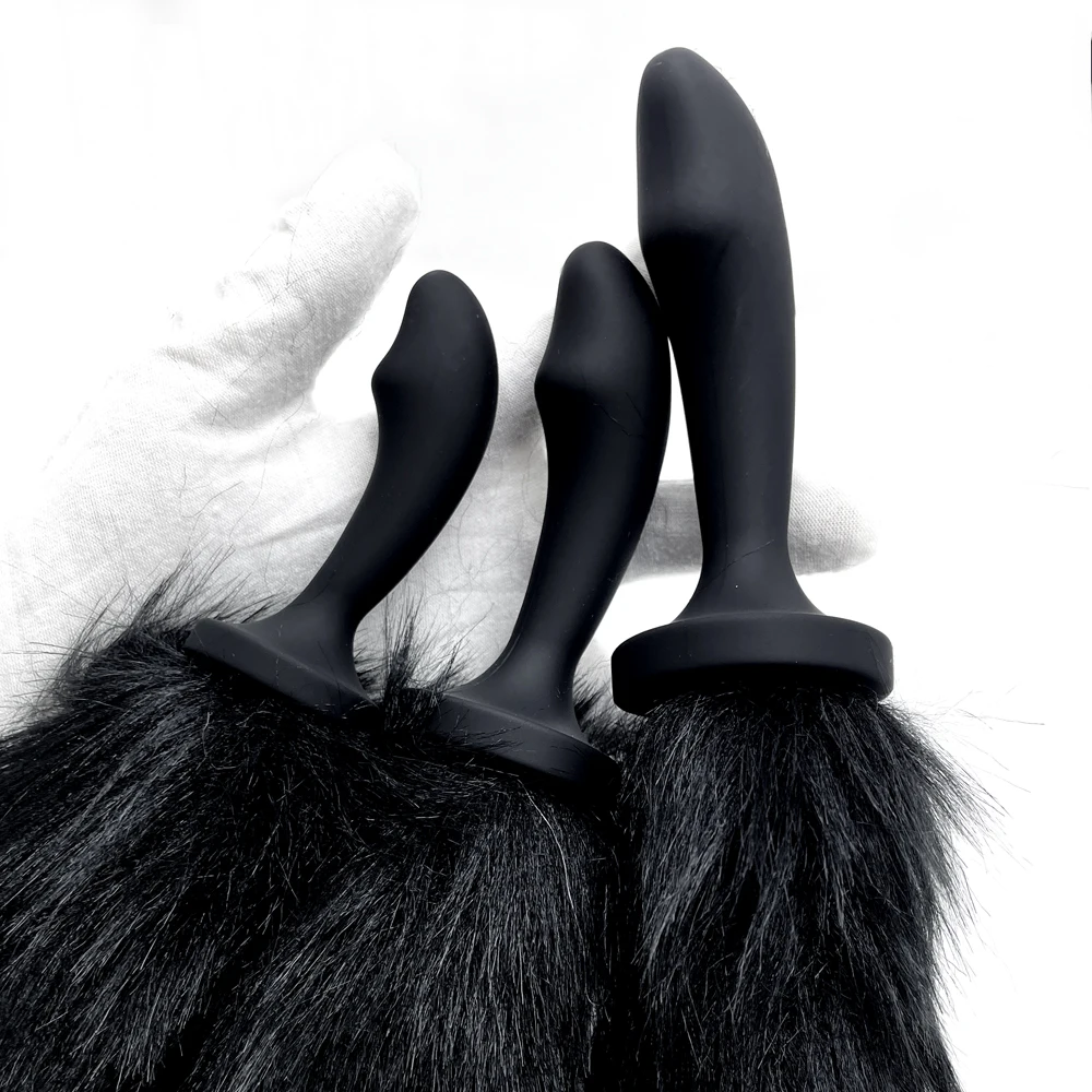 3 Sizes Sexy Fox Anal Plug Tail Silicone Anal Toys For Women Men Butt Plug Dildos Small Tail Anal Plug Cosplay Sex Toy For Adult image 5