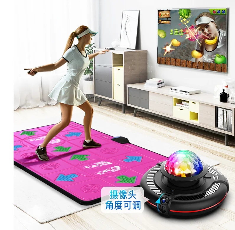 Electronic Carpet Rhythm Game Toys Anime Household Kids TV Dance Mat Light-Up Blanket