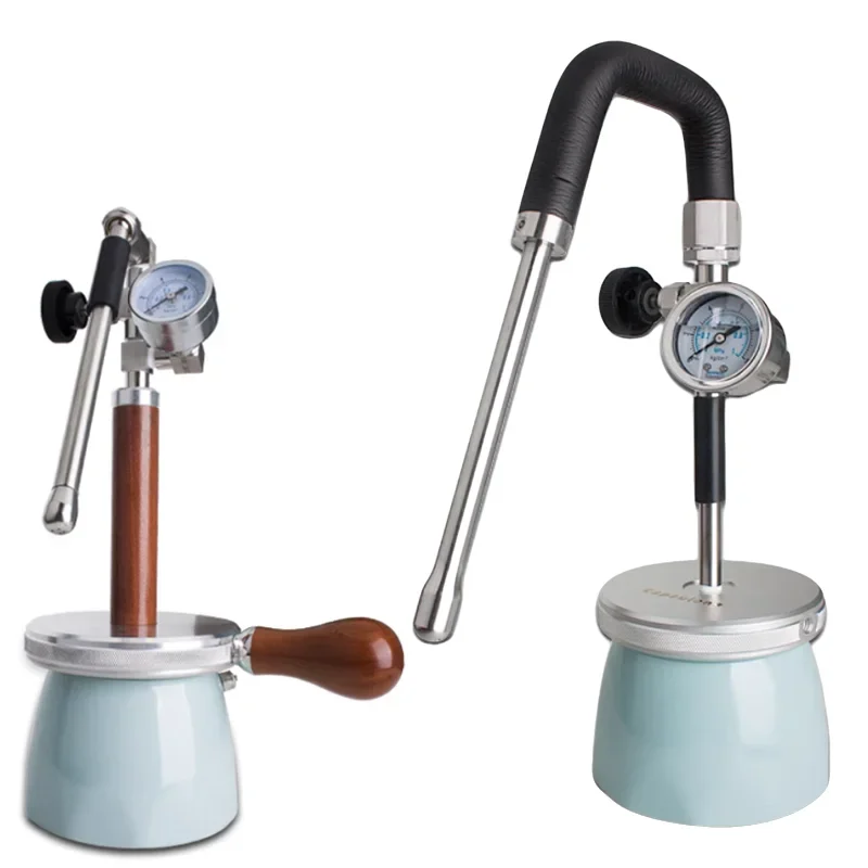 

Pneumatic 450ml Milk Frother Coffee Machine 4bar Steam Frothing Tool for Latte Art Home Coffee Making Great for Camping