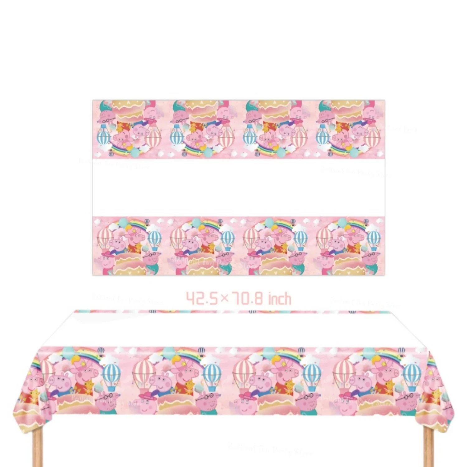 Peppa Pig Geburtstagsparty-Dekorationen: Ballons, Teller, Becher, Banner, Tischgeschirr-Set für Babyparty, George Page Partyzubehör, Kindergeschenke – Detail 6