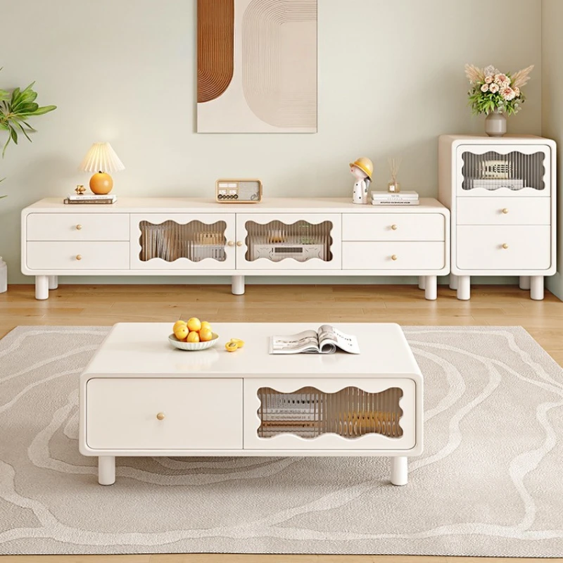 

Modern TV cabinet coffee table combination small apartment floor storage cabinet living room wohnwand wohnzimmer möbel tv table
