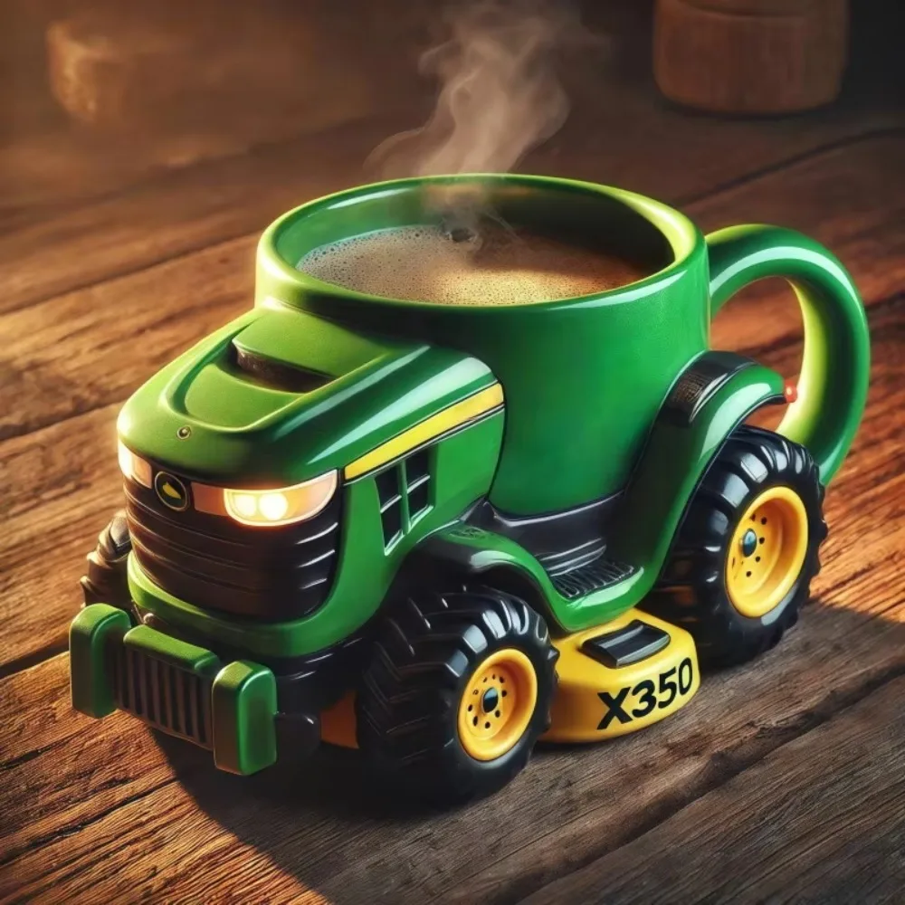 Fashion Durable Tractor Mug 11 Ounces Handcrafted Tractor Coffee Mug Semi-trailer Shaped Coffee Cup For Men