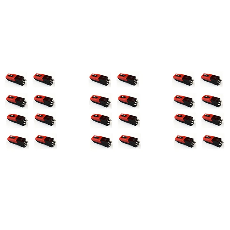 AS95-24 ชิ้นอลูมิเนียมแผ่นเสียงเพชรเข็มสไตลัสสําหรับ LP เครื่องเล่น Phono ตลับหมึก