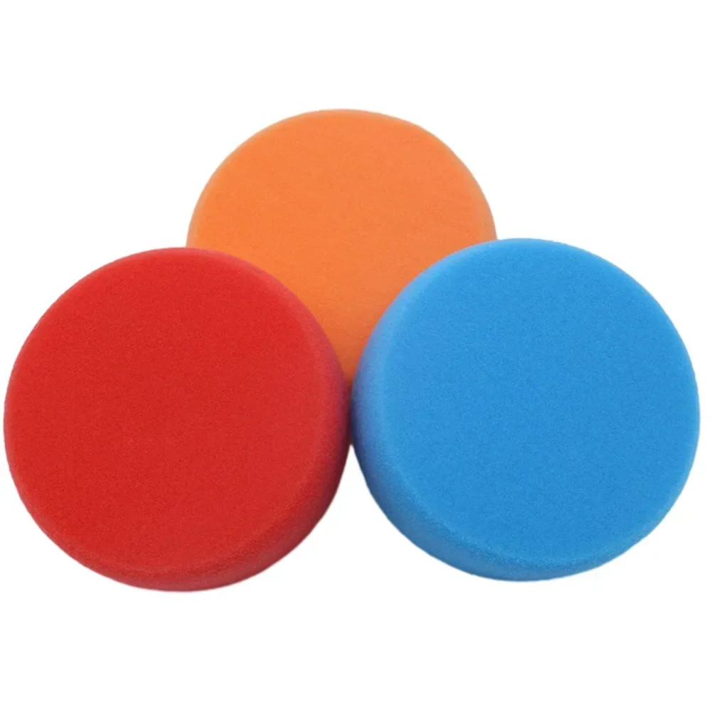 3pcs 6 Inch 150mm Buffing Sponge Heads Mop Pads 14MM Thread Sponge Soft Foam Buffing Pads For Car Polishing Buffing Tools