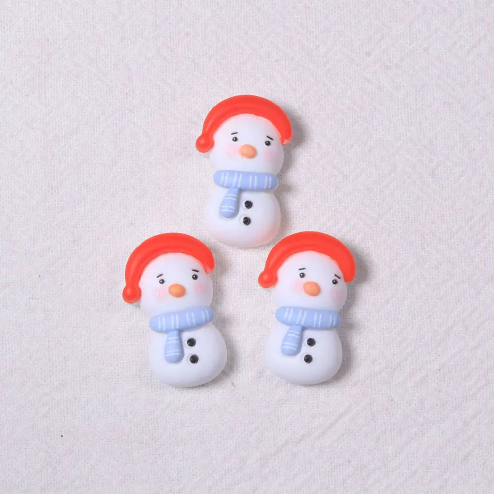 

24pcs Resin Jewelry Accessories Phone Charms Hairband Decor DIY Case Miniature Christmas Model Stylish Practical