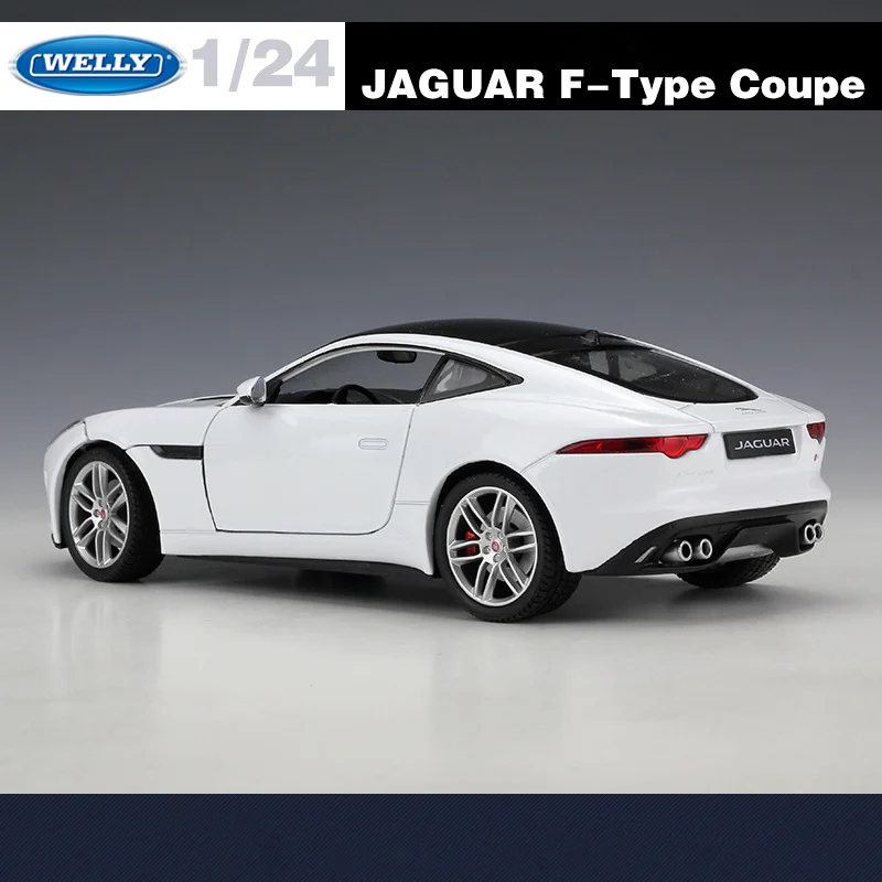 Welly 1:24 JAGUAR F-Type Coupe Alloy Sports Car Model Simulation Diecasts Metal Toy Vehicles Car Model Collection Kids Toys Gift