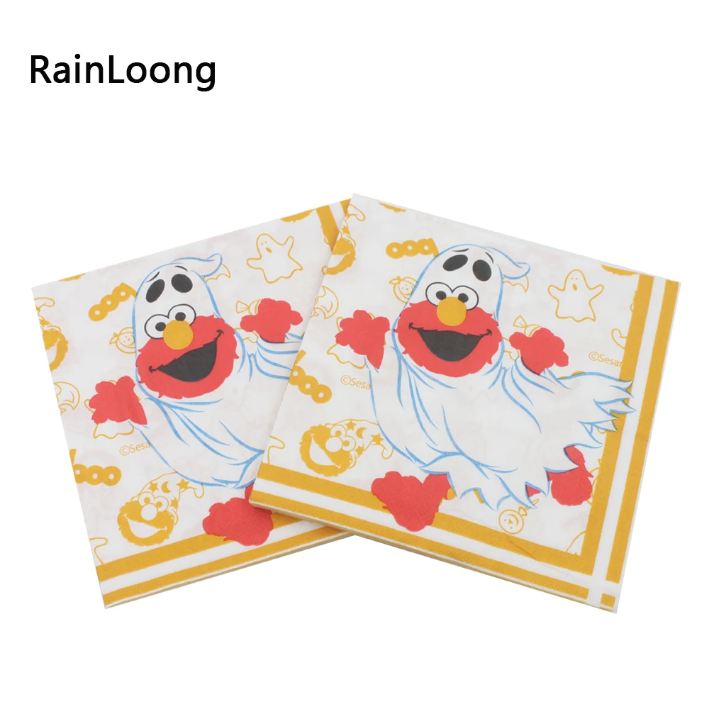 [RainLoong] Bird Paper Napkins For Halloween Festive & Party Tissue Napkins Decoration Servilleta 33cm*33cm 1 pack  (20pcs/pack)