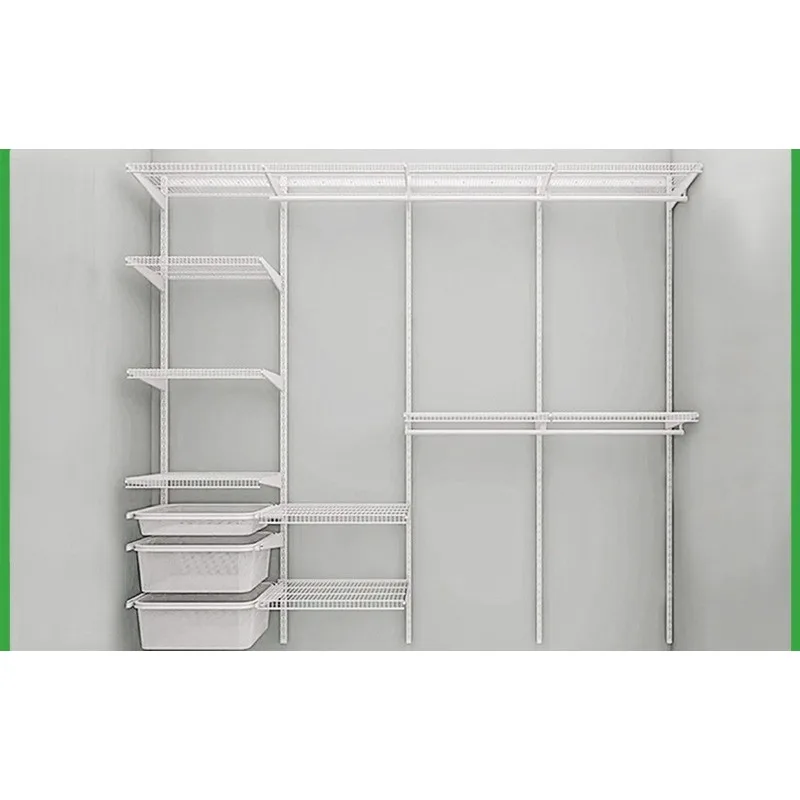 Cloakroom Assembly Shelves Open Walk-In Rental Apartment Wall Hanging Clothes