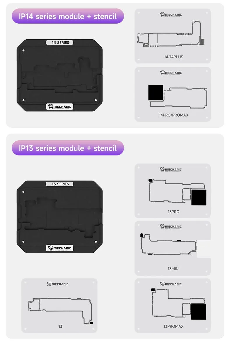 ميكانيكي أبل IPX-16 الهاتف المحمول الطبقة الوسطى القصدير زراعة منصة شبكة الصلب قذيفة الامتزاز تحديد المواقع بدقة #4