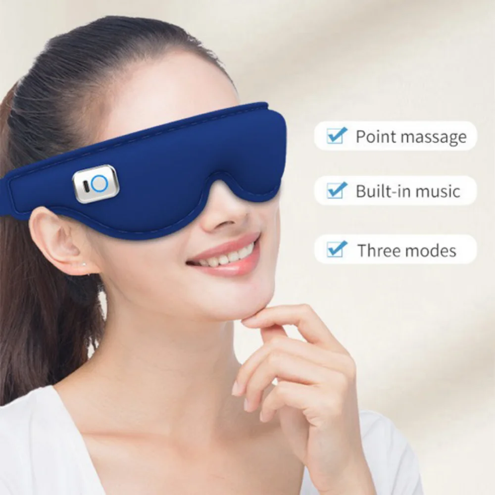 

Очки для защиты глаз с функцией Bluetooth и зарядкой, очки с функцией горячего компресса, устройство для массажа глаз с воздействием на акупунктурные точки.