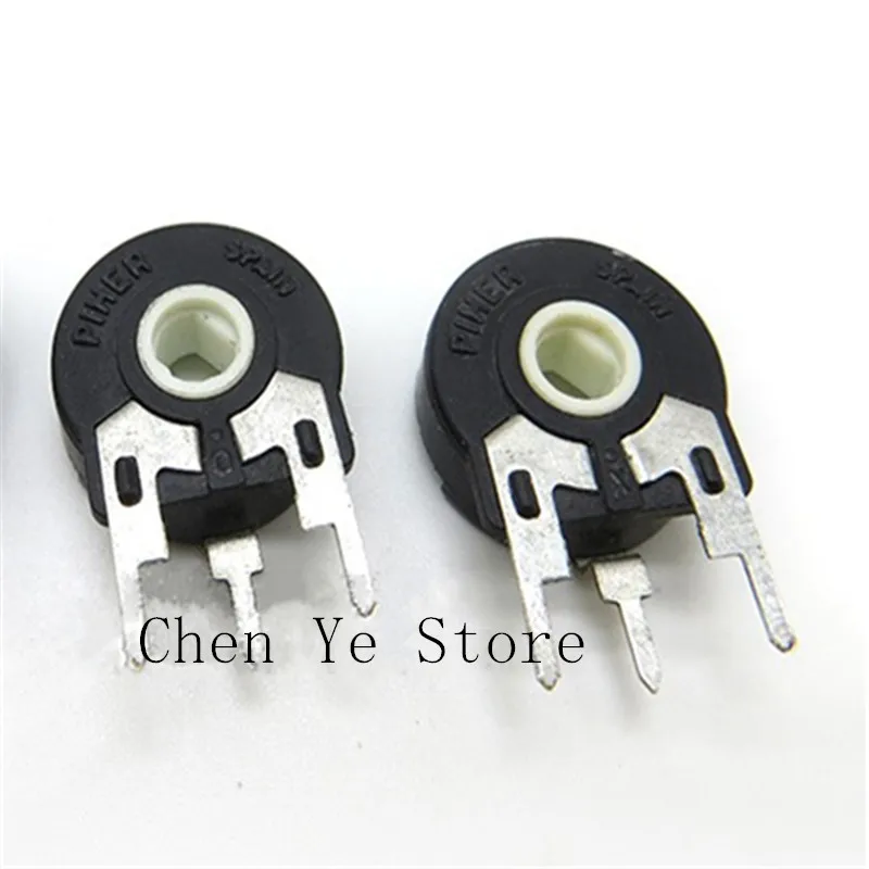 10PCS Imported PIHER Spanish variable resistance PT15-100K 104 vertical oval hole adjustable potentiometer